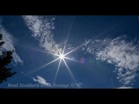 NM084 Sun Spikes move in Clouds time-lapse 5k #011418