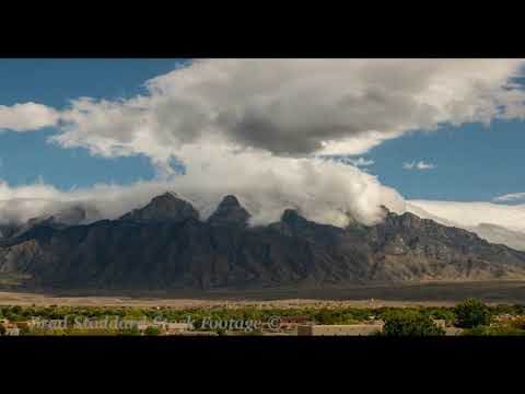 NM097 Sandia Mountain Clouds - Time-lapse  - Wide 101718