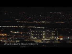 NM148 Albuquerque City Lights Presbyterian Rust Center time-lapse 4k 24p