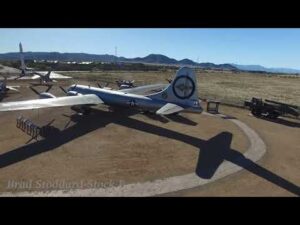 NM174 B-52 Bomber to B-29 Super-fortress flyover