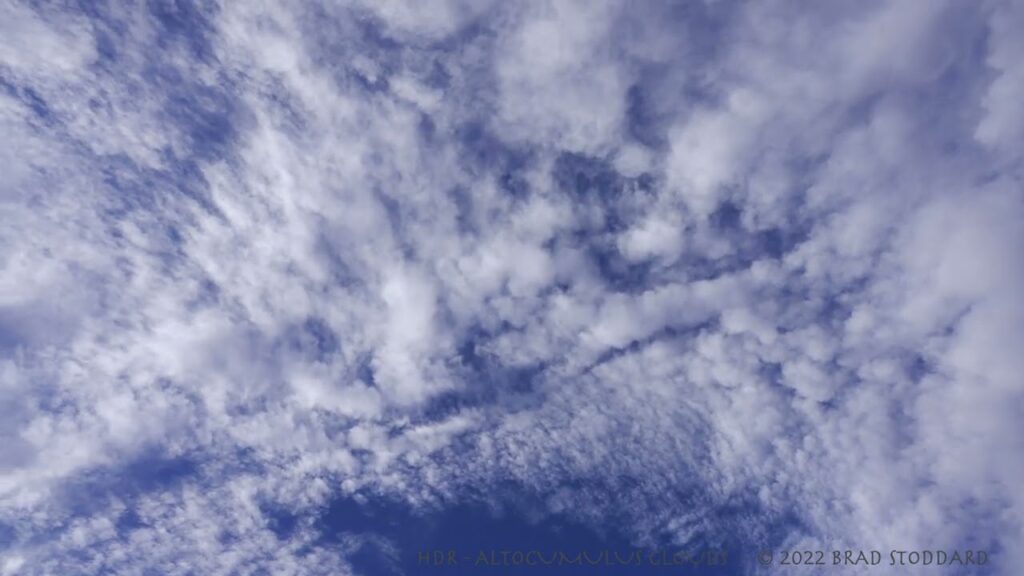 NM185 Altocumulus clouds time-lapse HLG HDR